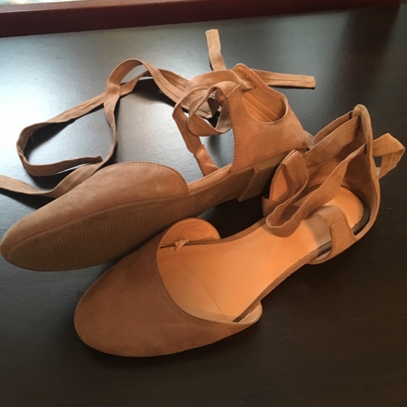 Lace Up Ballet Flats - Picture 2 of 5